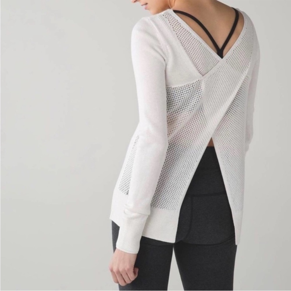 Lululemon Sunset Savasana Pullover II Ivory Sweater